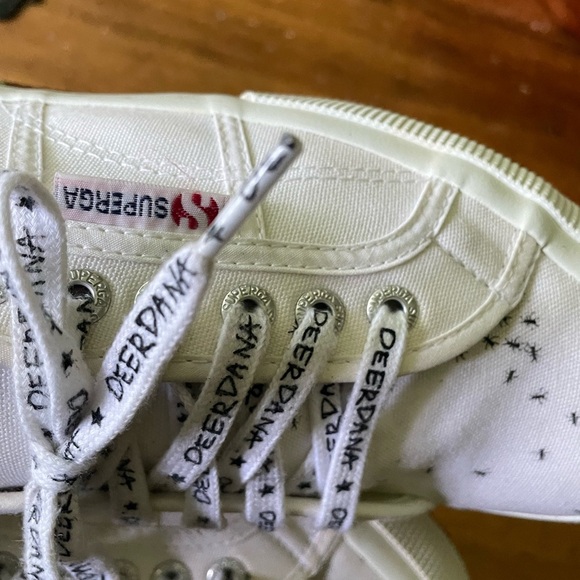 Superga x Deerdana 2750 Ants S00E1E0 White Sneaker Shoes Womens Size 41 - Picture 11 of 12